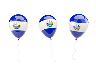 Air balloons with flag of el salvador