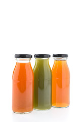 Juice bottle isolated on white background