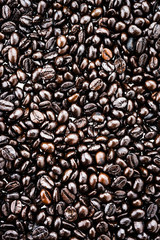 Coffee beans isolated on white background