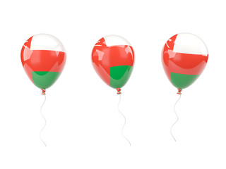 Air balloons with flag of oman