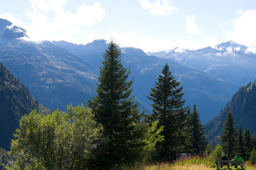 Obraz premium Wanderer in Tirol - Alpen