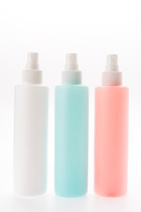 Cosmetic bottle isolated on white