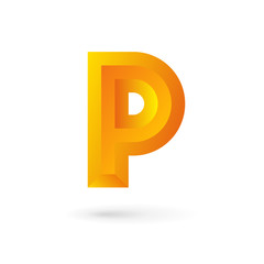 Letter P logo icon design template elements