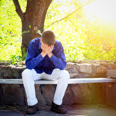 Fototapeta premium Sad Teenager