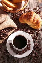 coffee and croissant