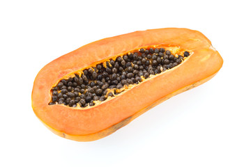 Papaya isolated on white