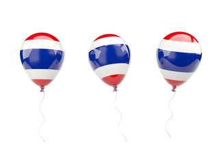 Air balloons with flag of thailand