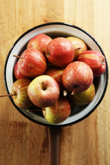 Juicy apples, close-up