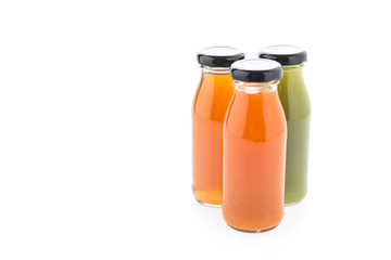 Juice bottle isolated on white background