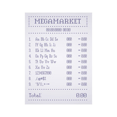 Check out the supermarket template. Vector illustration.