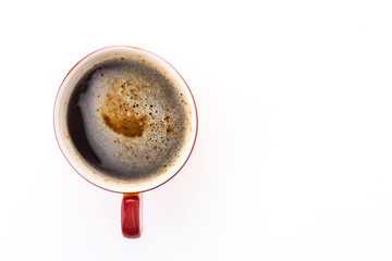 Coffee cup isolated on white background