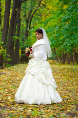 Portrait of a beautiful smiling bride