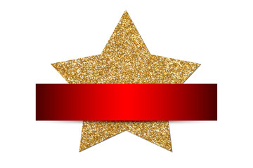 Weihnachtsstern mit Banner