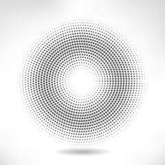 silver circle of halftone