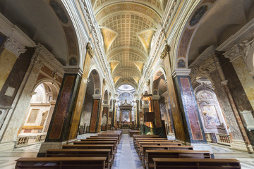 Rieti (Italy), cathedral interior