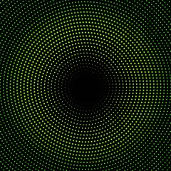 green circle of halftone