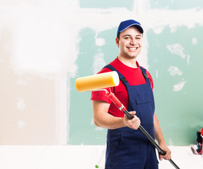 Painter at work