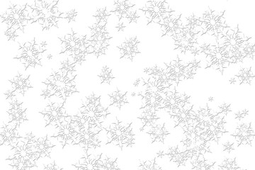 abstract Christmas background with snowflakes