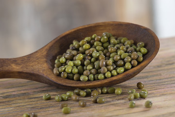 graines vertes de soja