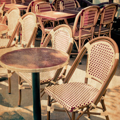 old-fashioned Cafe terrace