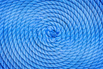 twisted into a spiral ship rope macro
