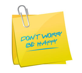 dont worry be happy memo illustration