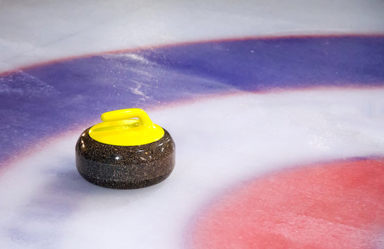 Curling Stone on Ice