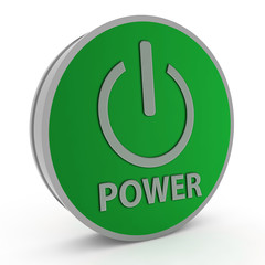 power circular icon on white background