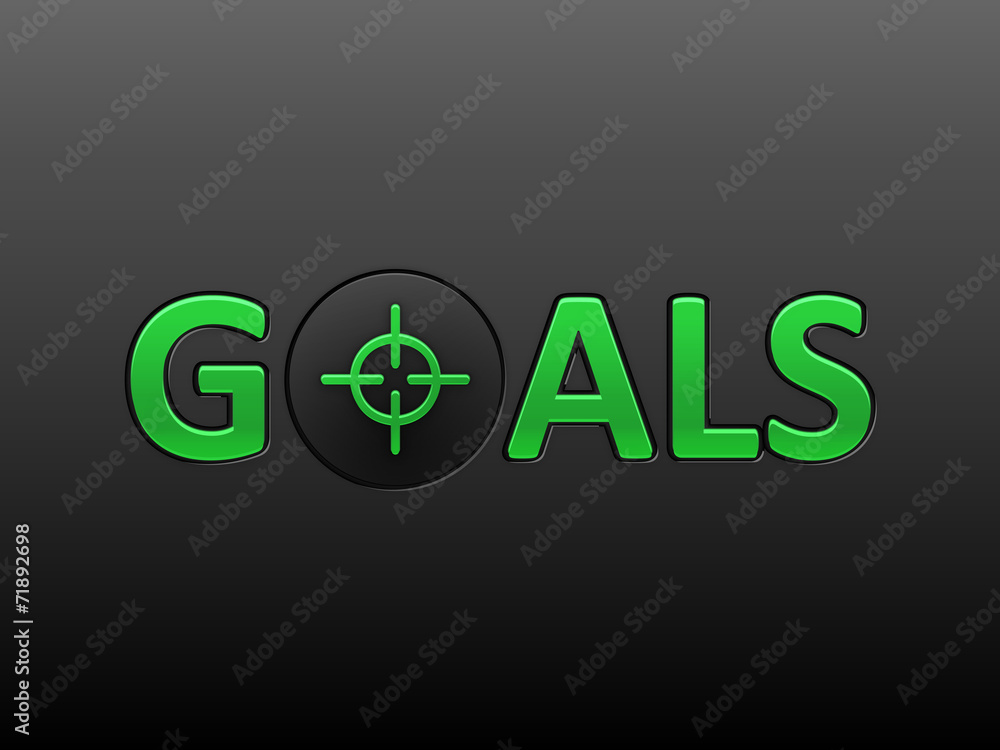 Poster goals (metrics key performance indicators text)