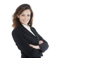 Portrait of a young attractive business woman