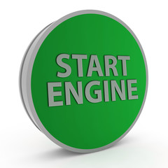 power circular icon on white background