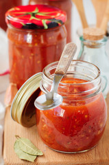 Fototapeta na wymiar Tomato Sauce, Canned Marinara