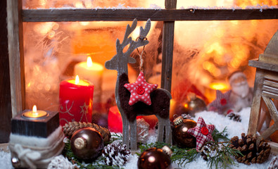 Weihnachtszeit fensterdekoration