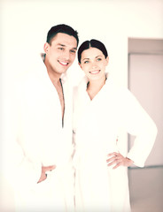 couple in spa