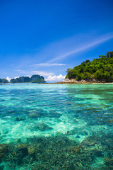 Fototapeta premium Lagoon Seascape Peaceful Wallpaper