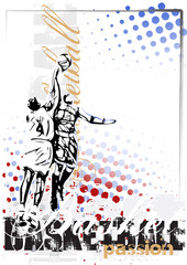 basketball vector poster background - 71895089