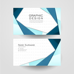 modern origami style design for business card