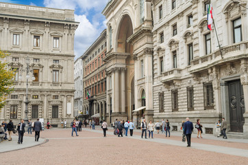 Fototapeta na wymiar Italy, Milan, Piazza della Scala