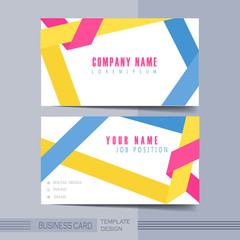 Fototapeta premium origami folded lines background design for business card