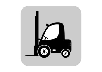 Forklift vector icon
