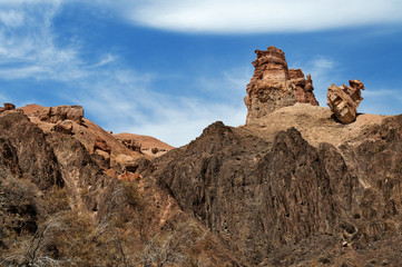 Fototapeta premium Valley of Castles in Sharyn Canyon