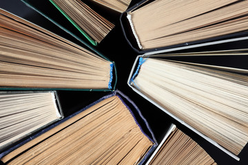 Naklejka premium Old hardback books