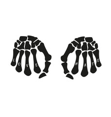 love&hate skeleton hand