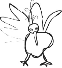 doodle simply peacock