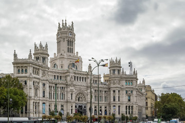 Fototapeta na wymiar The Cybele Palace, Madrid, Spain.