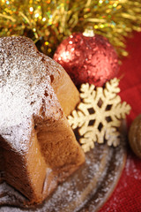 Pandoro. Traditional italian Christmas cake