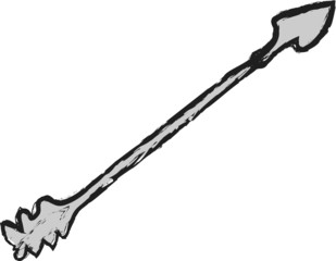 Obraz premium doodle old arrow