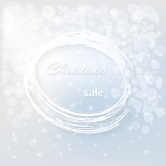 banner mega sale in calligraphic blo