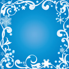 Abstract winter frame