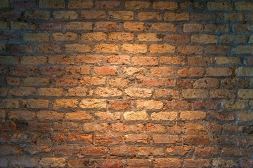 Iluminated Brick wall texture